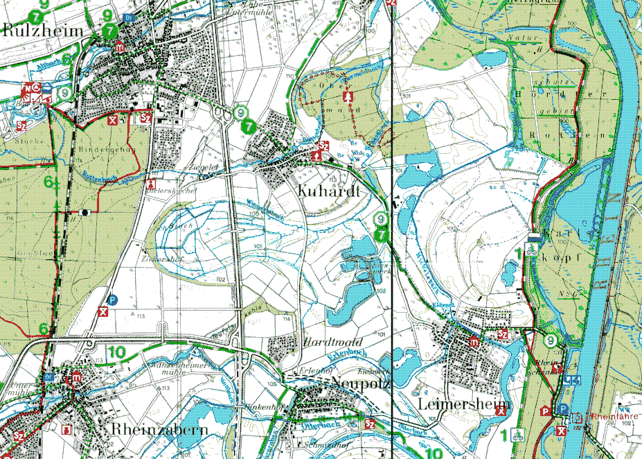 Map of Kuhardt, Germany